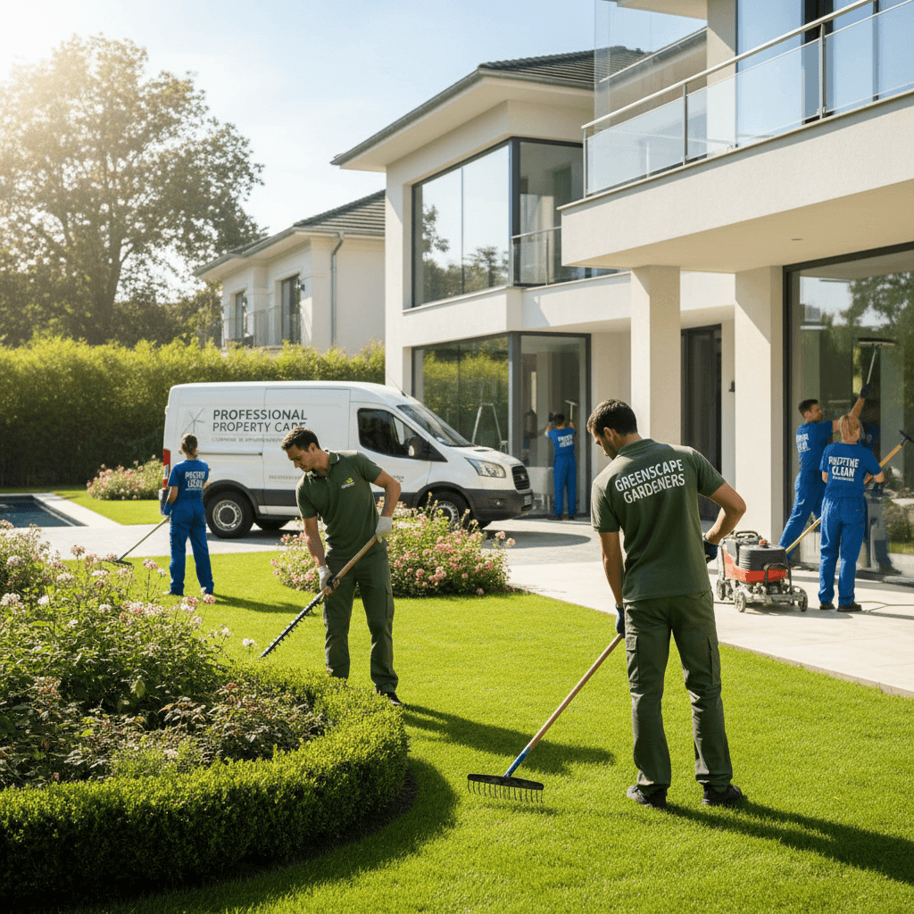 Reinigung und Gartenarbeiten